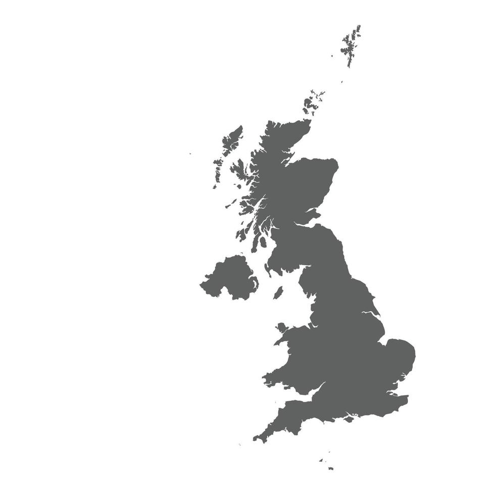 mapa de gran bretaña vector