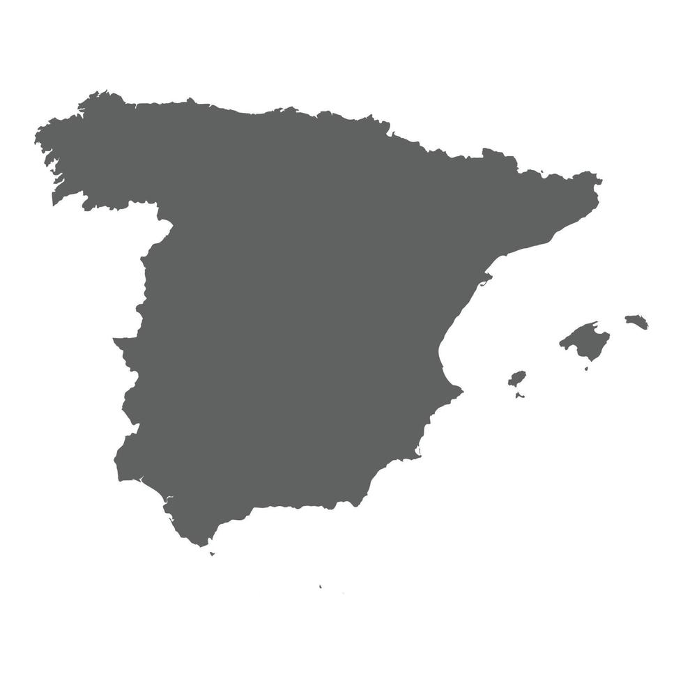 mapa de españa vector