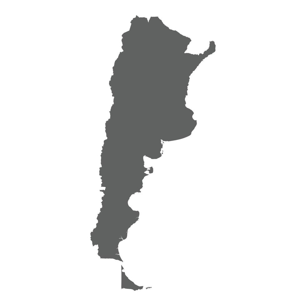 argentina map detailed vector