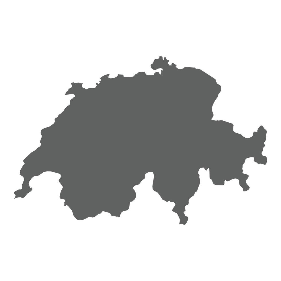 mapa de suiza vector