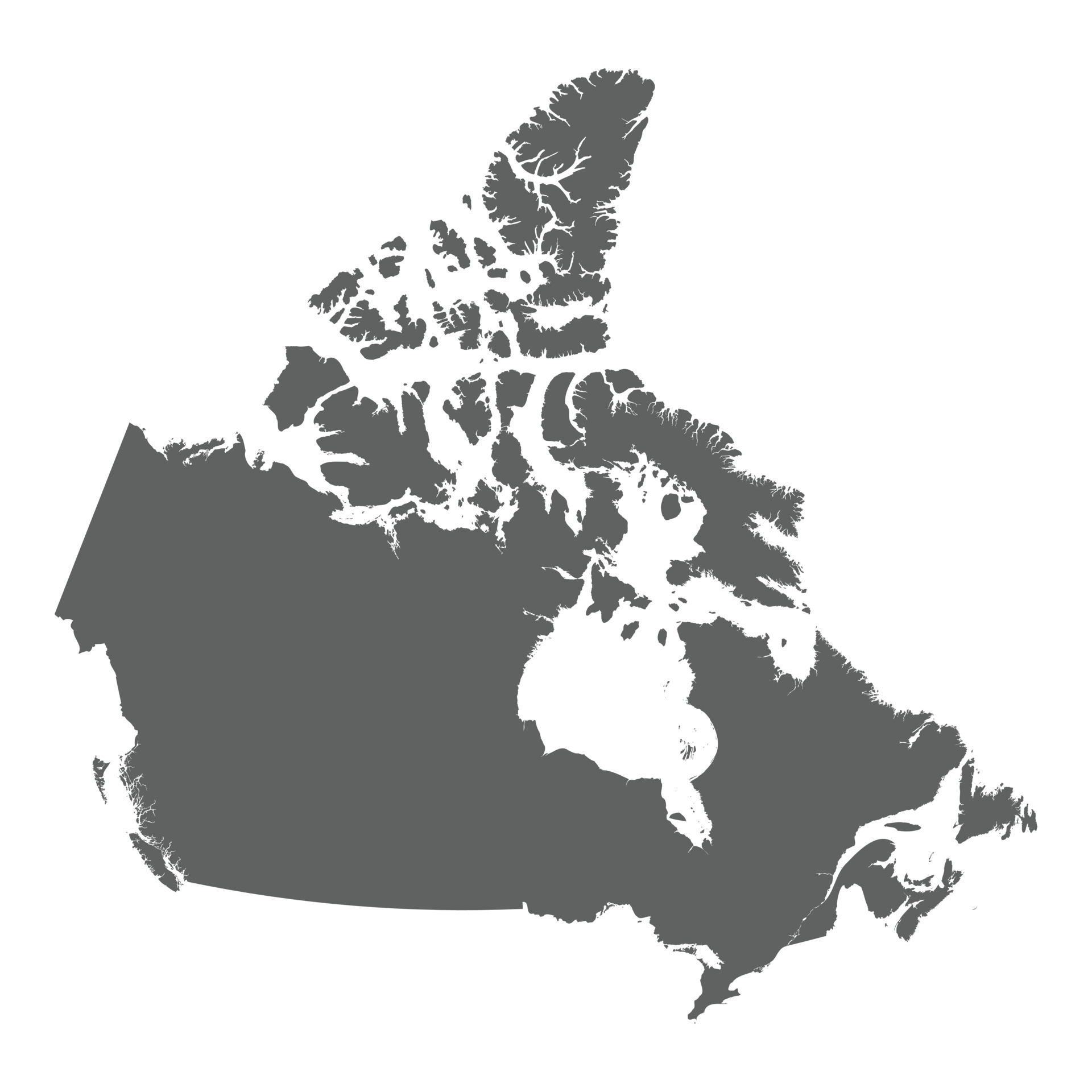 detailed map of canada 15484889 Vector Art at Vecteezy