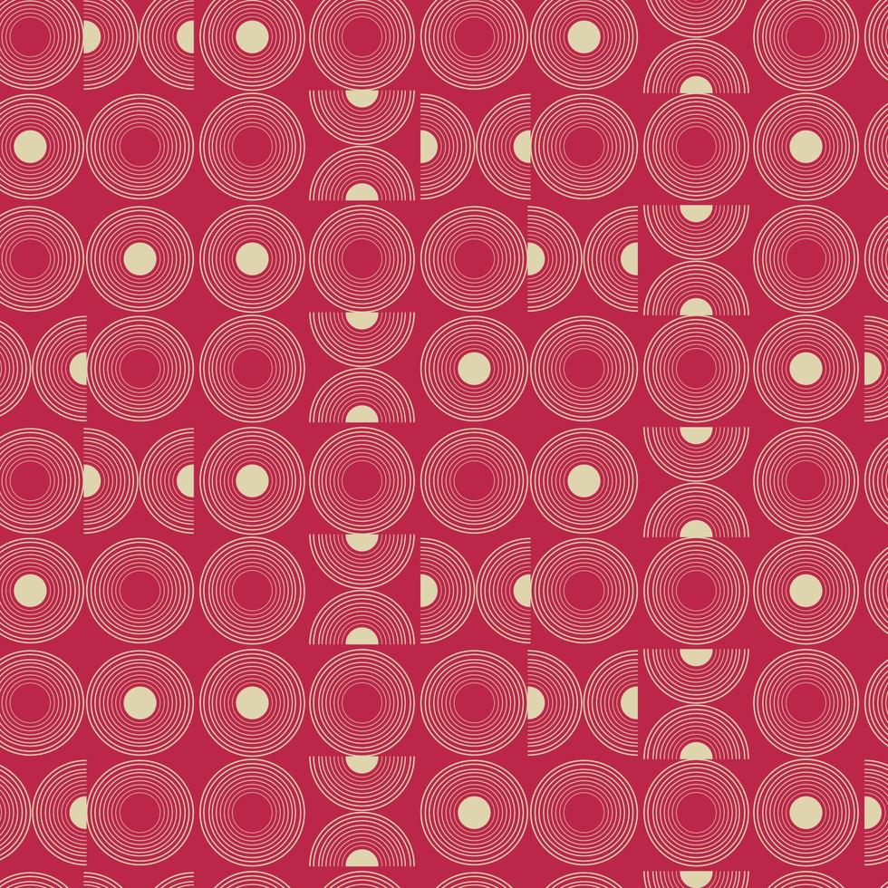 Seamless pattern with Color of the year Viva Magenta in style Art Deco. For wrapping paper, home decor other design projects vector