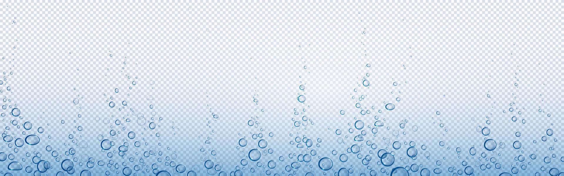 Soda bubbles, water or oxygen air fizz, vector