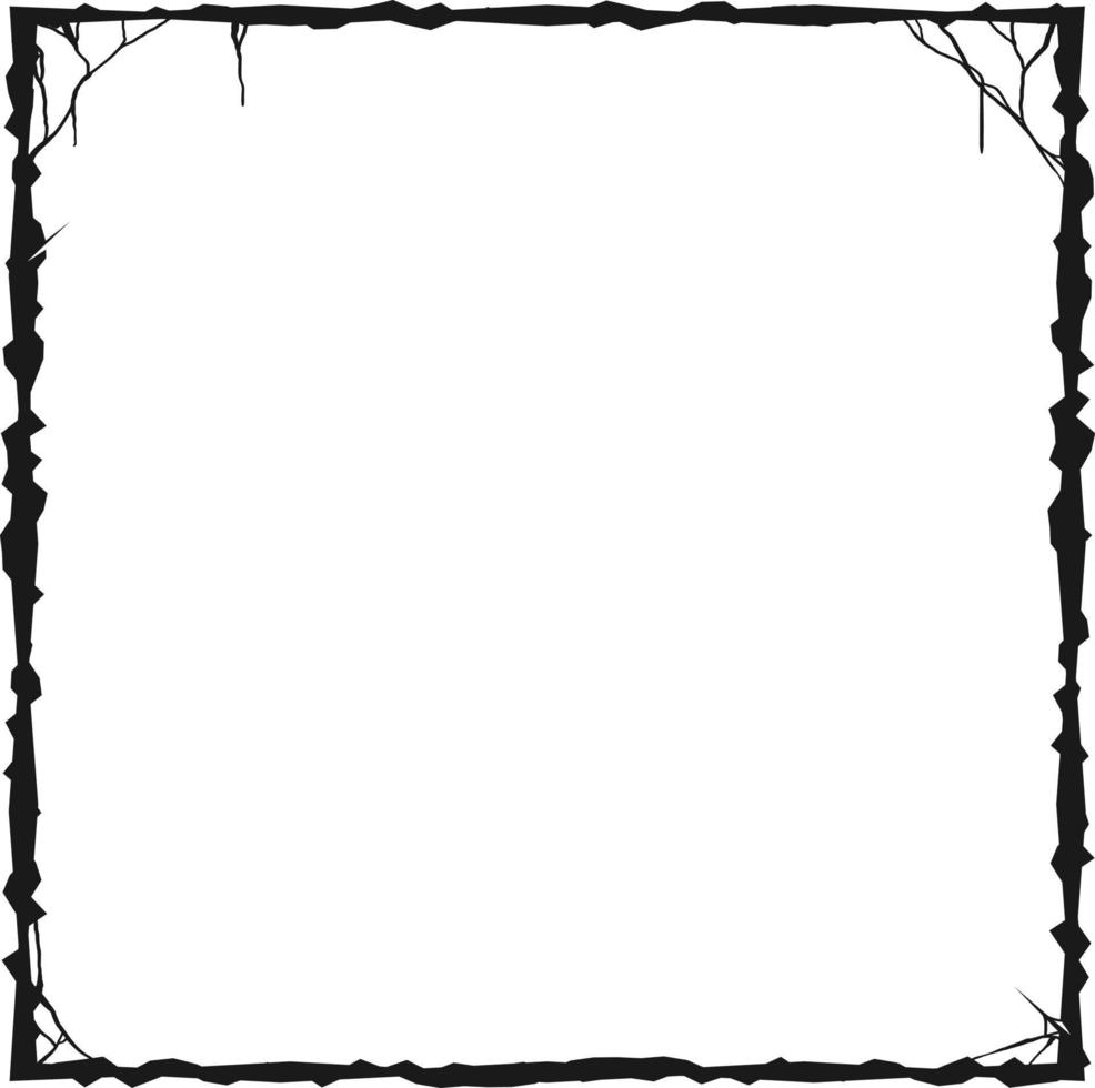 Frame for Creepy and Horror Theme vector