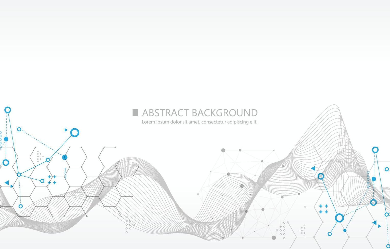 Abstract futuristic technology white vector background