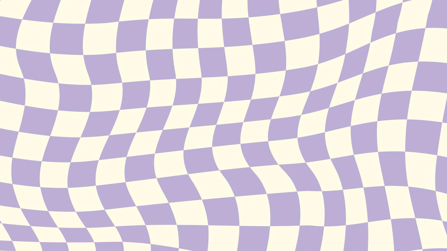 cute aesthetics distorted pastel purple and yellow checkerboard, gingham, plaid, checkered, tartan wallpaper illustration, perfect for banner, backdrop, postcard, background, wallpaper vector