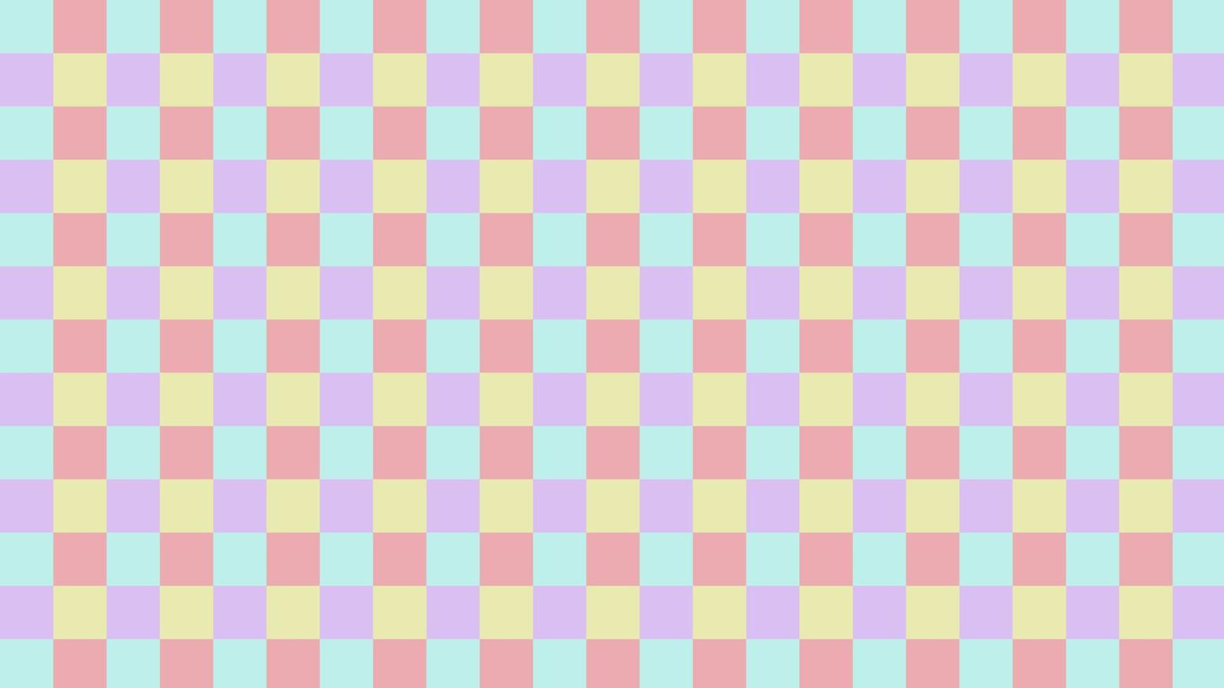 cute aesthetics multi-color, red, yellow, purple, and green checkerboard,  gingham, plaid, checkered, tartan wallpaper illustration, perfect for  banner, backdrop, postcard, background, wallpaper 15486831 Vector Art at  Vecteezy