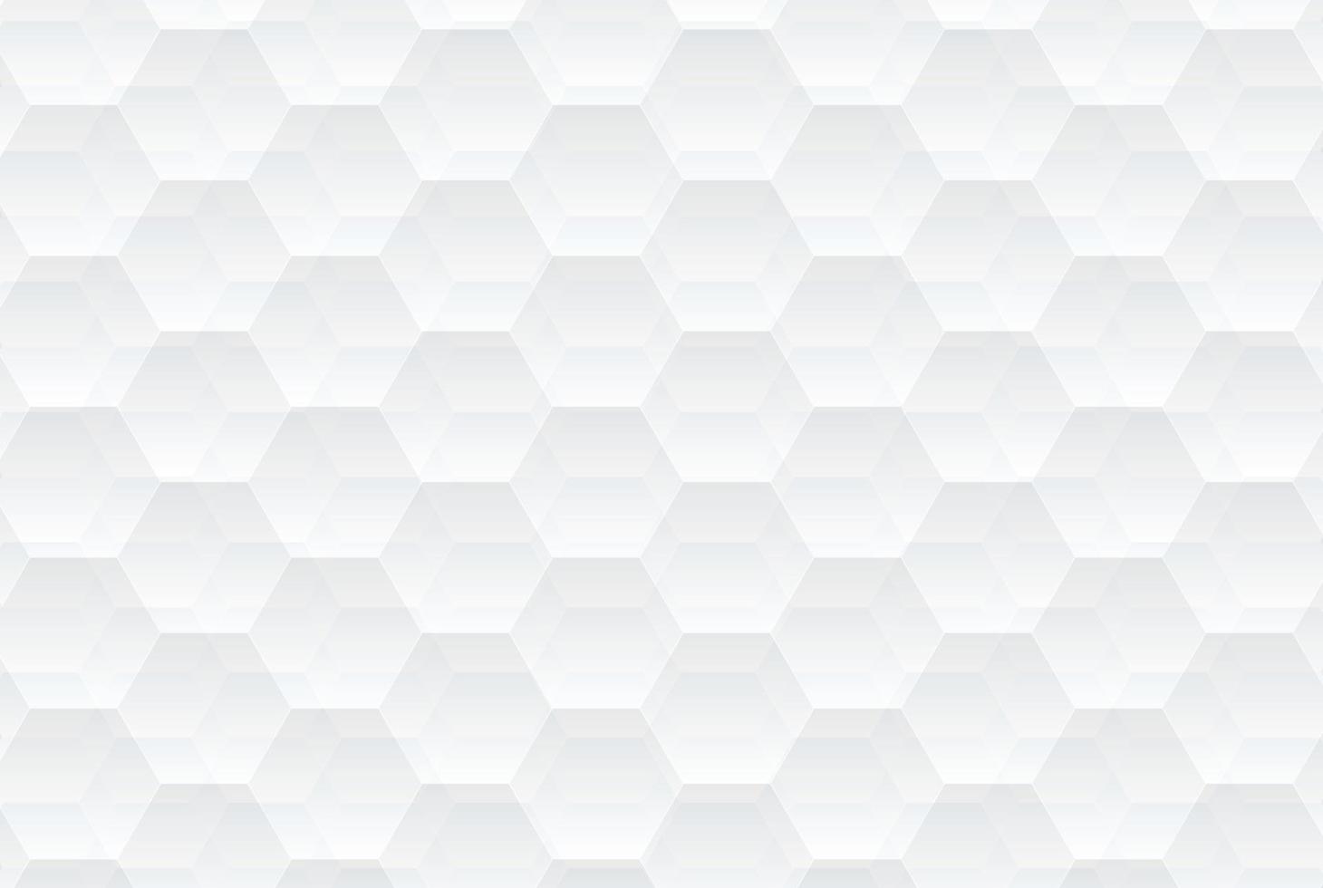 Abstract white hexagons texture. Abstract light hexagonal background. Stylish and creative pattern background design vector