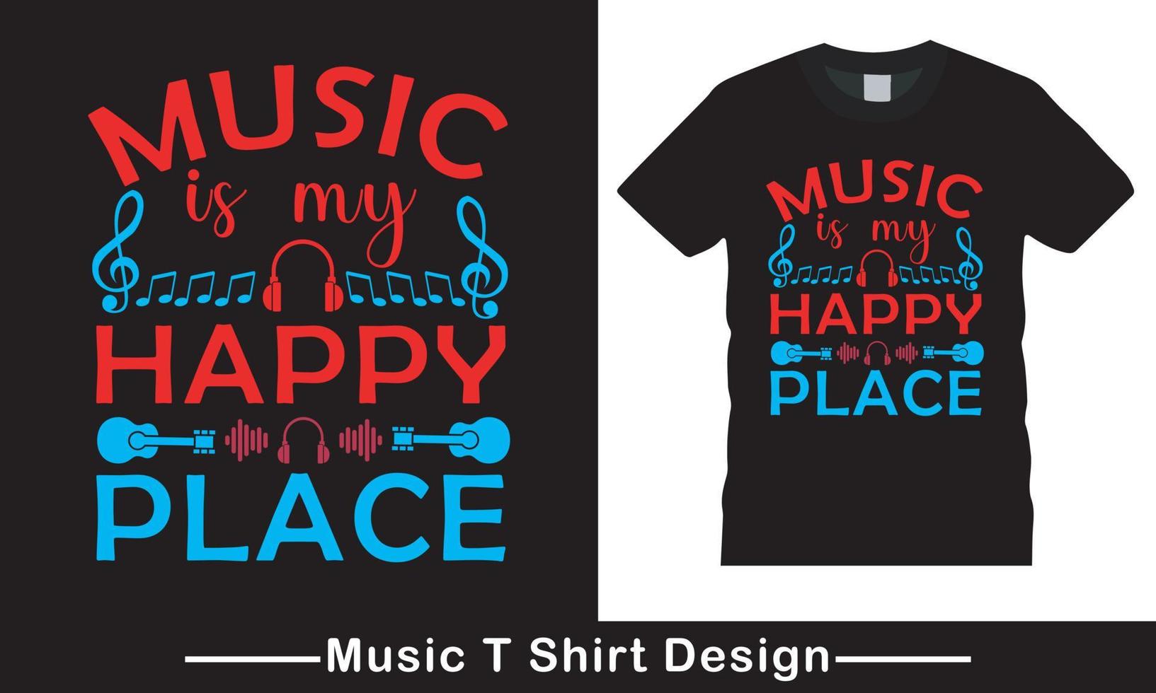 World Music Day T-Shirt Design. vector