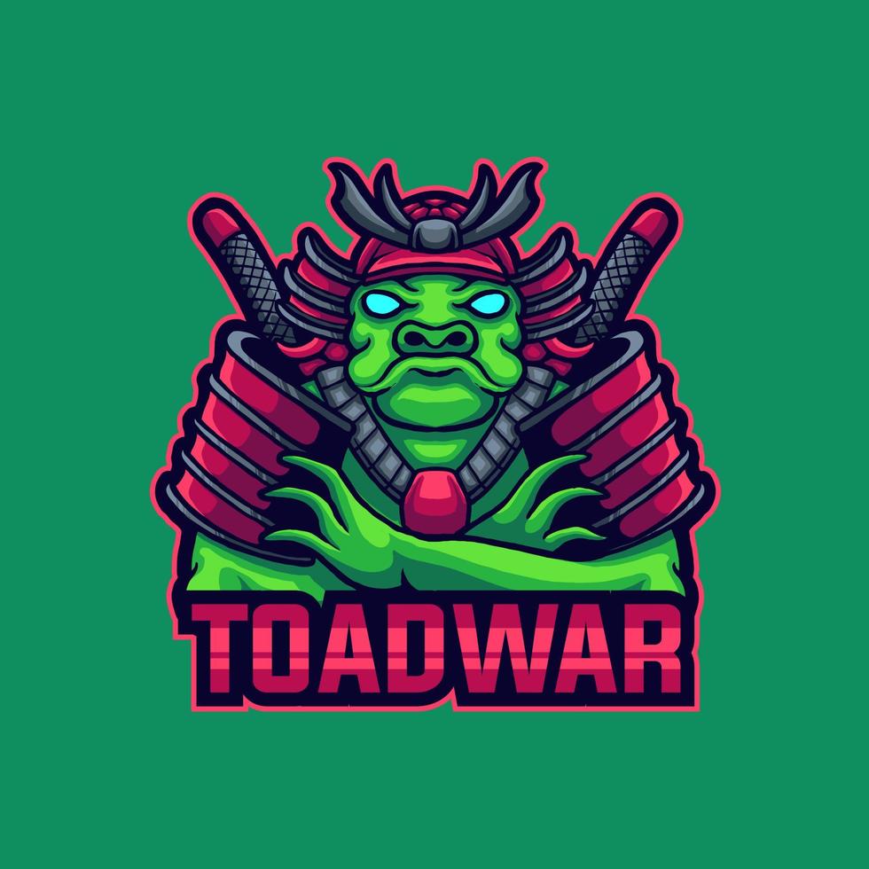 toad war mascot logo vector