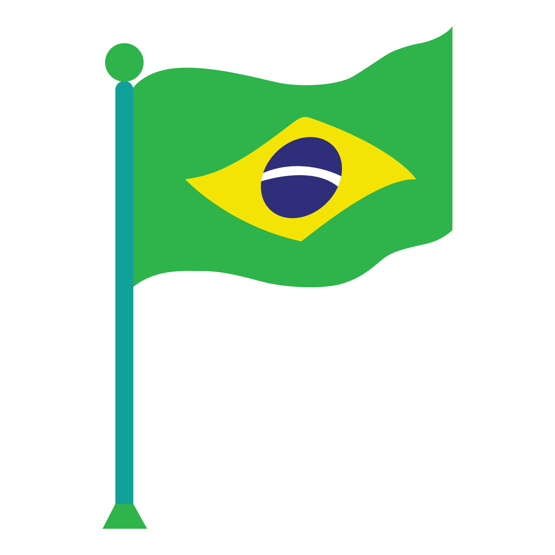 vector de la bandera de brasil 15487581 Vector en Vecteezy