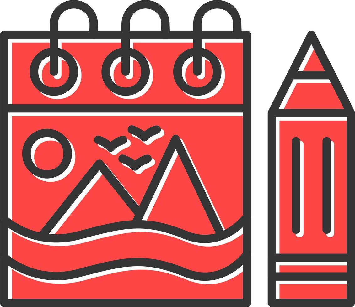 Sketchbook Creative Icon Design vector