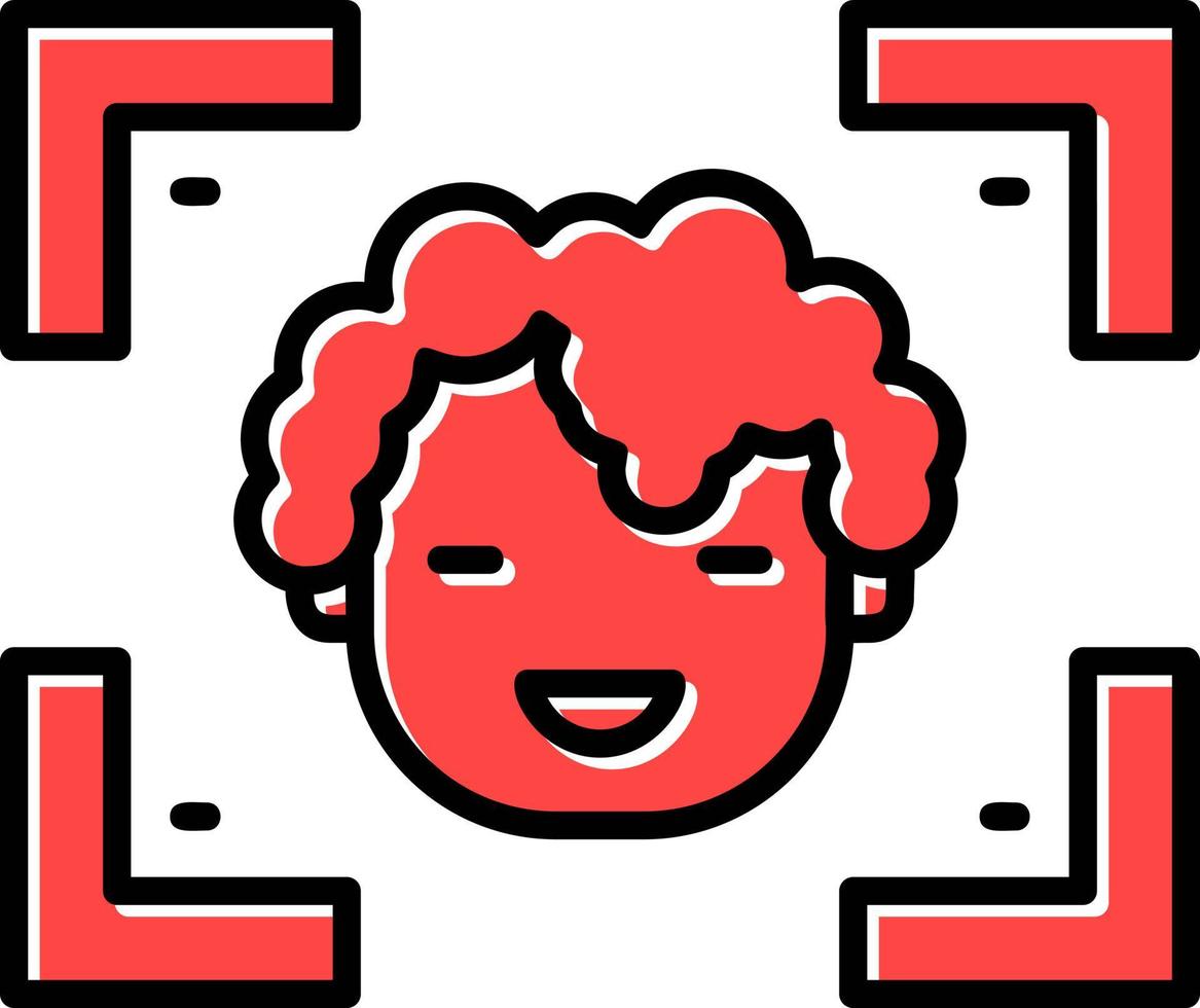 Face Detection Creative Icon Design vector