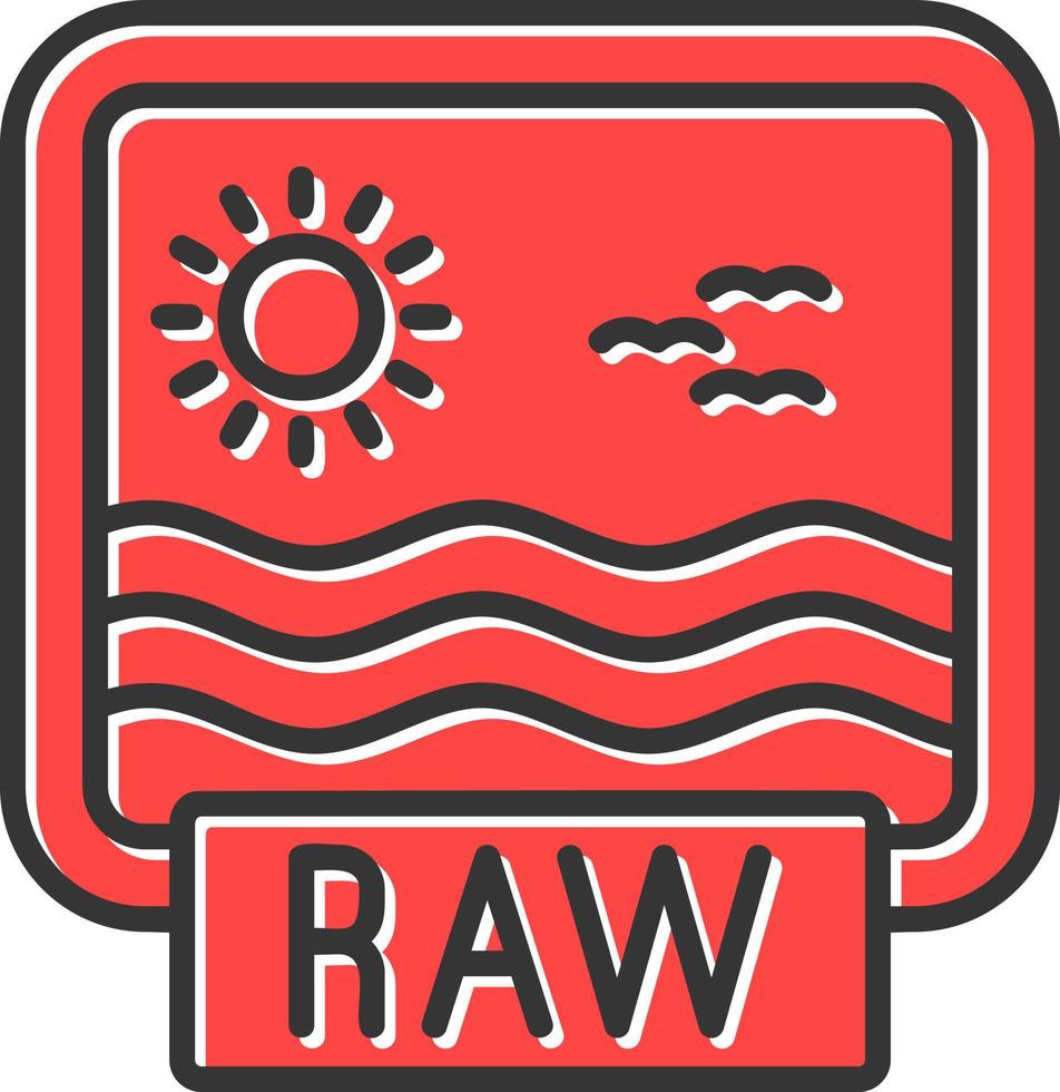 Raw Creative Icon Design vector