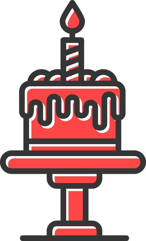 Birthday Cake Creative Icon Design vector