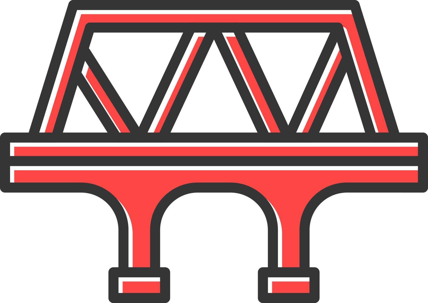 diseño de icono creativo de puente vector