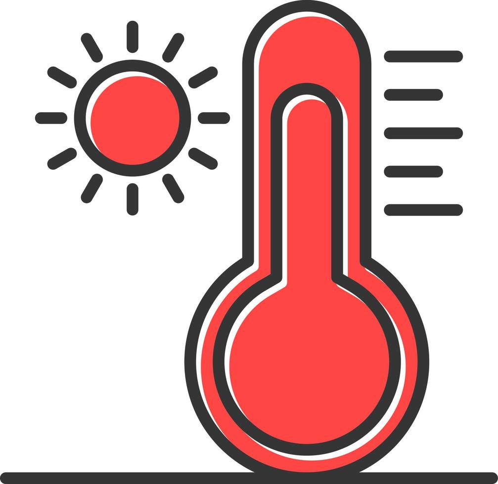 High Temperature Creative Icon Design vector