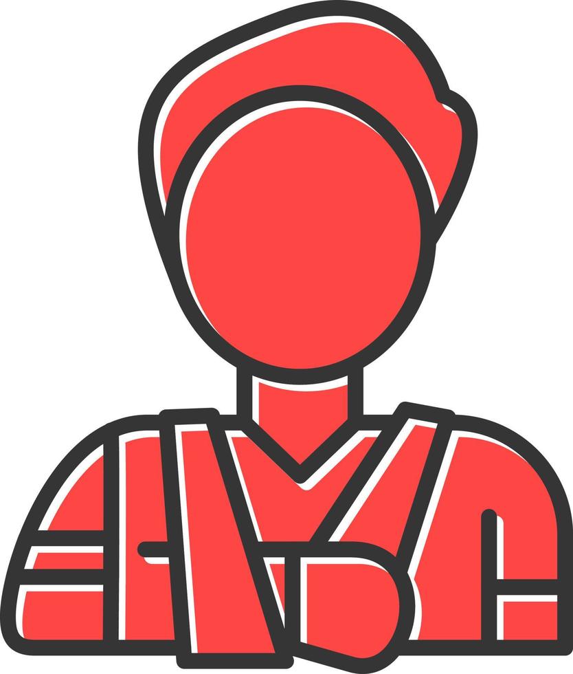 Injury Creative Icon Design vector