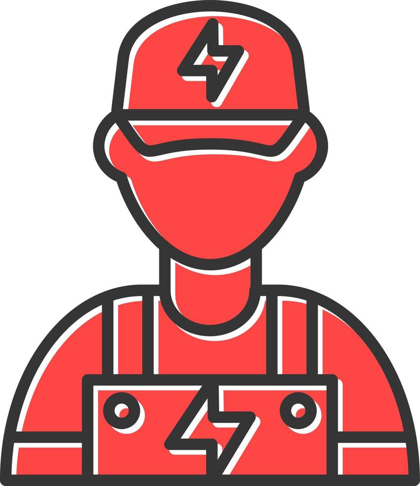 Electrician Creative Icon Design vector
