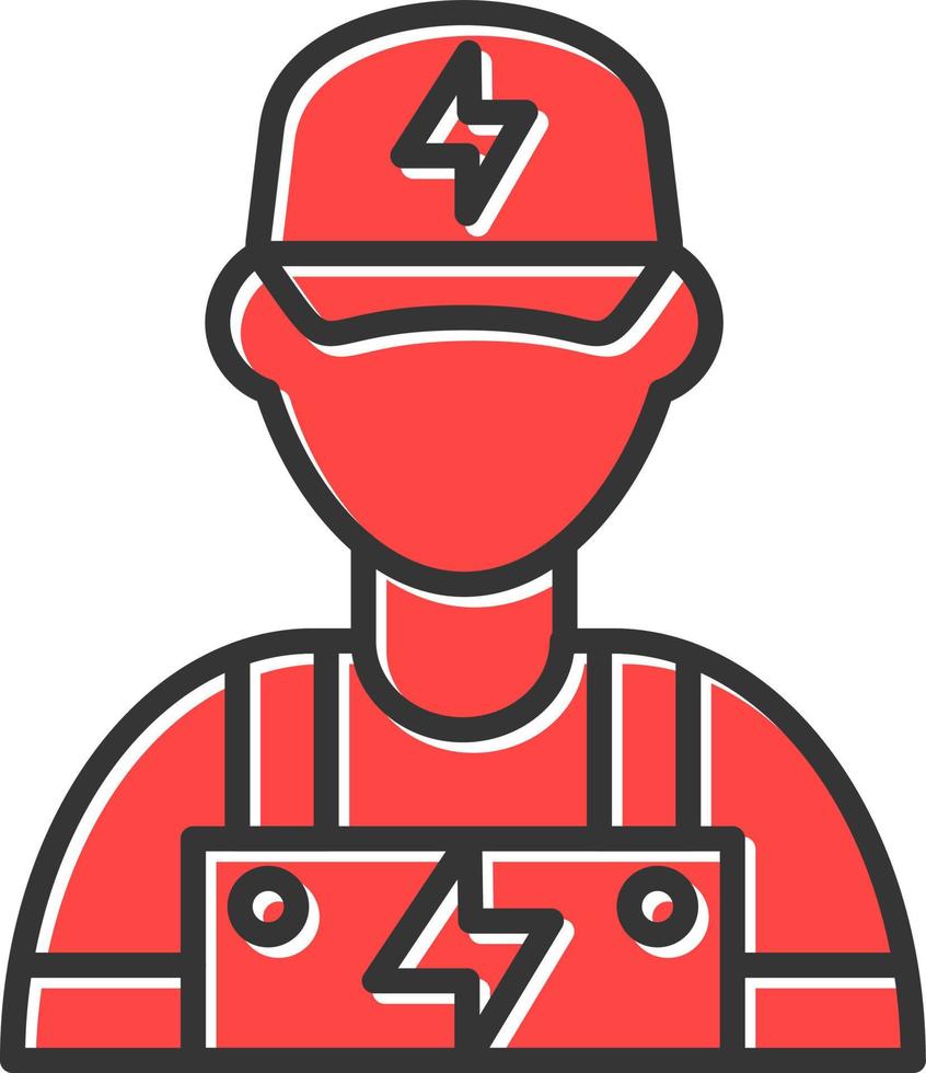 Electrician Creative Icon Design vector