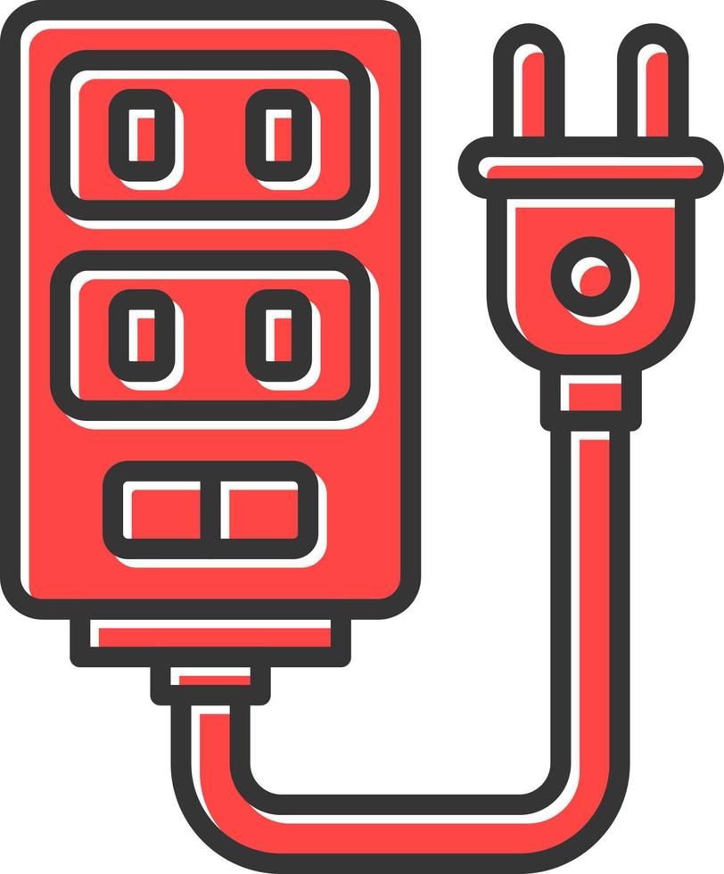 Power Strip Creative Icon Design vector