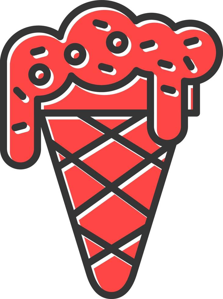 Ice Cream Creative Icon Design vector