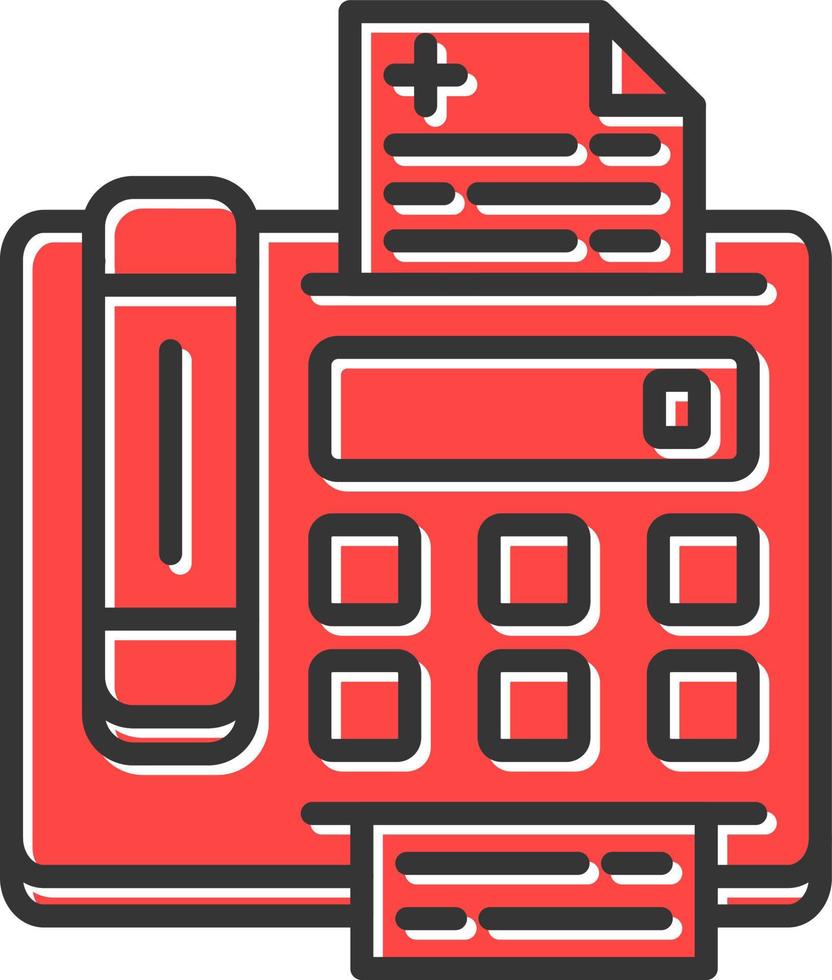 Fax Machine Creative Icon Design vector