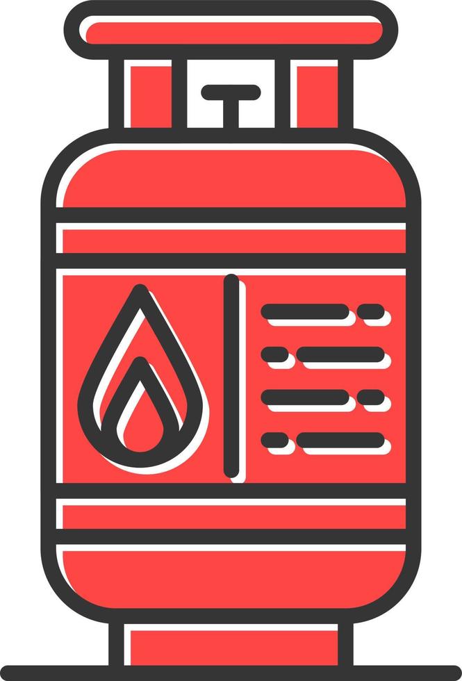 diseño de icono creativo de cilindro de gas vector