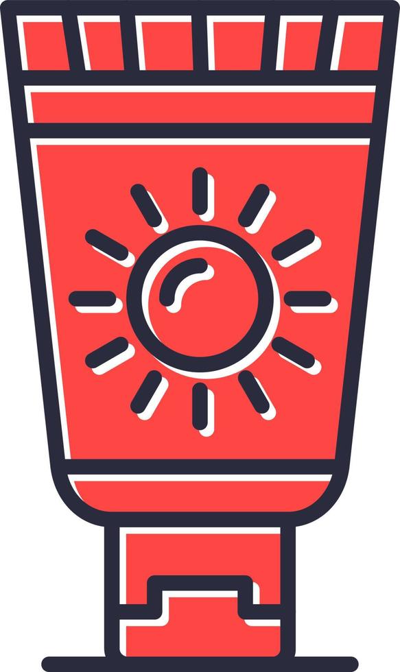 Sunscreen Creative Icon Design vector