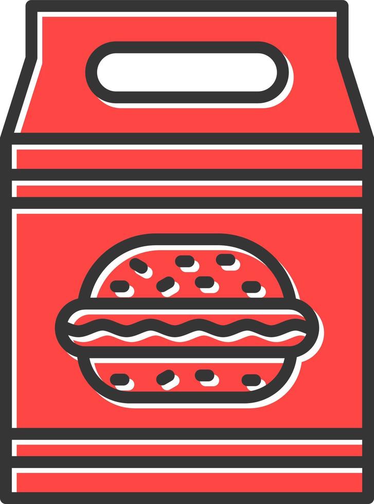 lunch bag Creative Icon Design vector