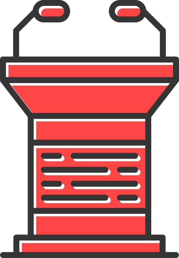 Lectern Creative Icon Design vector