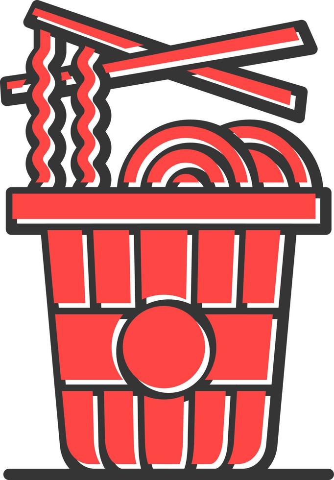 Noodles Creative Icon Design vector