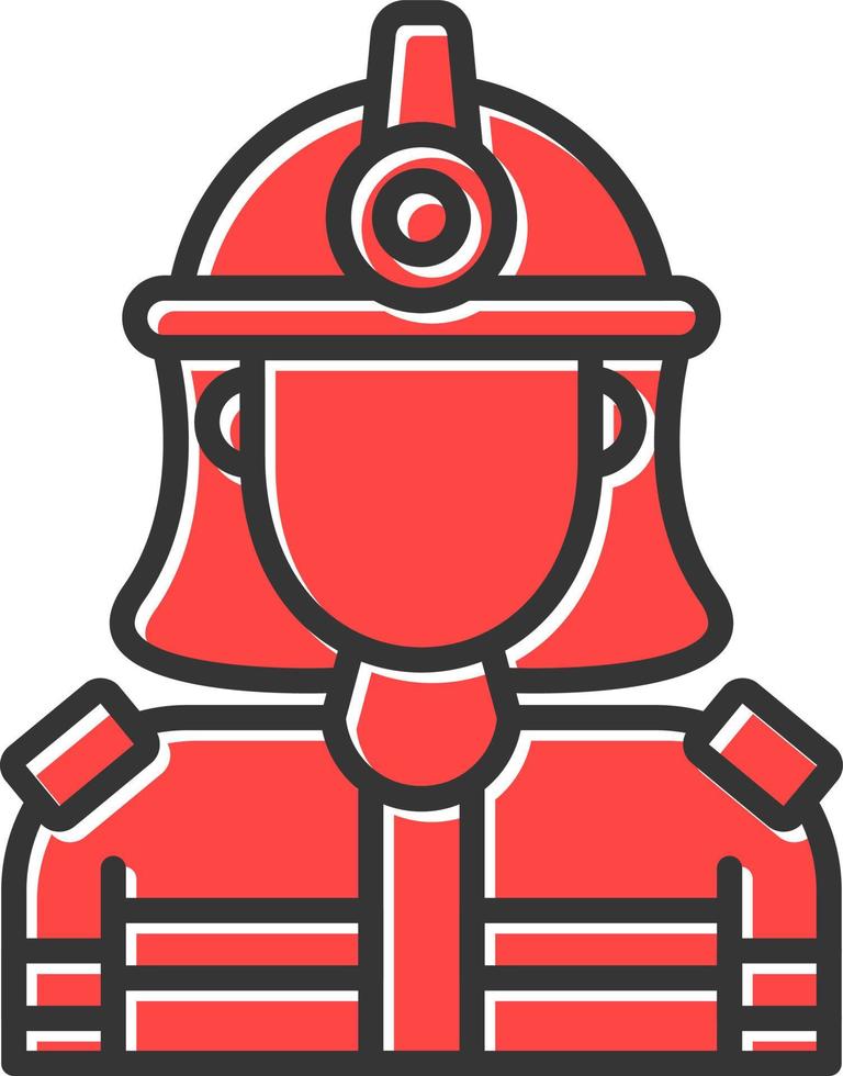 diseño de icono creativo de bombero vector