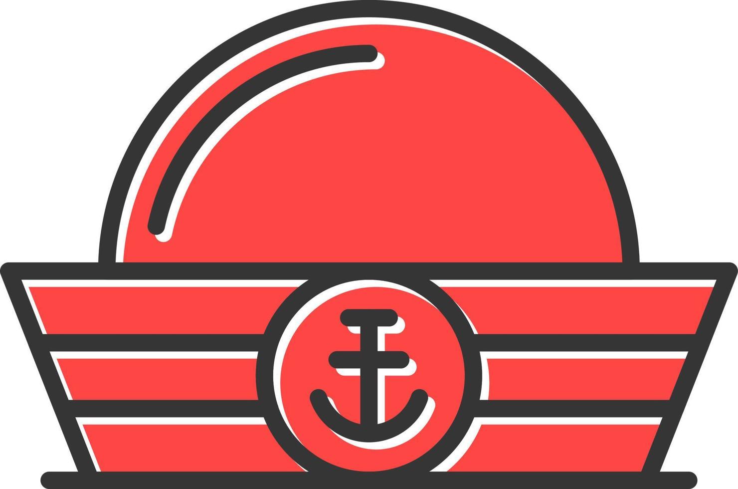 Sailor Hat Creative Icon Design vector
