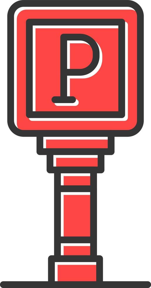 Parking Sign Creative Icon Design vector