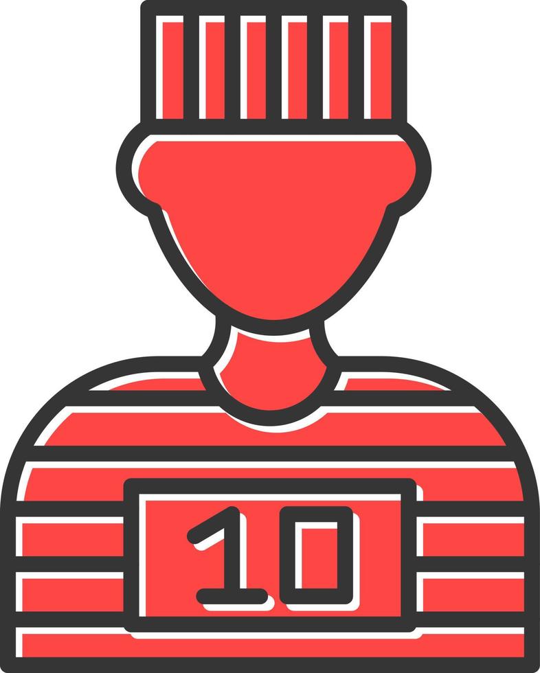 Prisoner Creative Icon Design vector