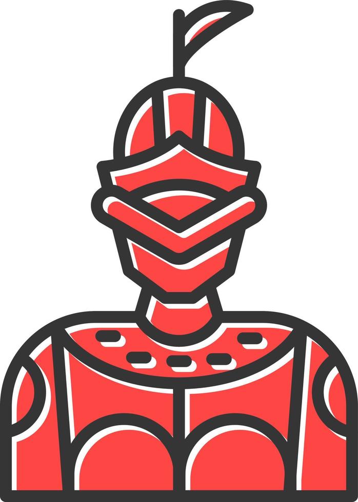 diseño de icono creativo de caballero vector