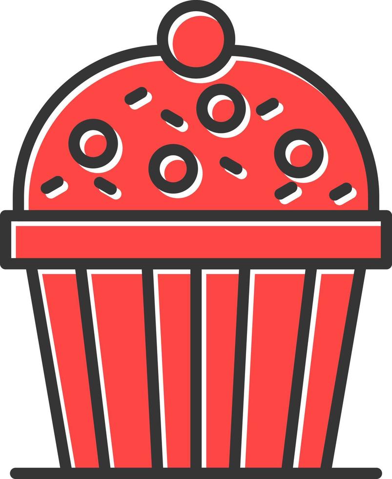 Cupcake Creative Icon Design vector