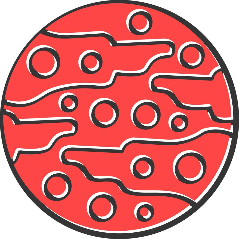 Mars Creative Icon Design vector