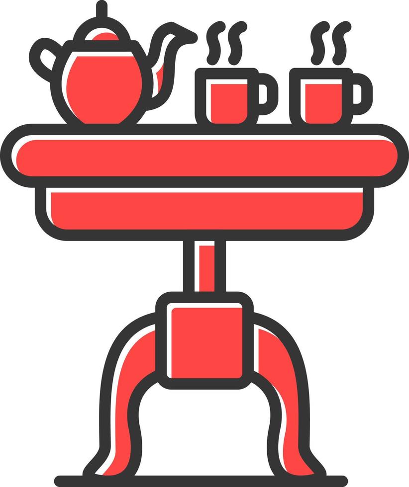 diseño de icono creativo de mesa de café vector