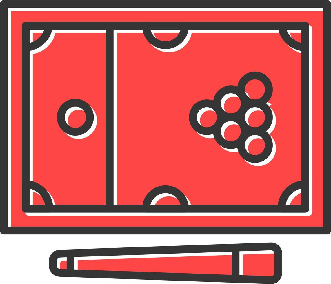 Snooker Creative Icon Design vector