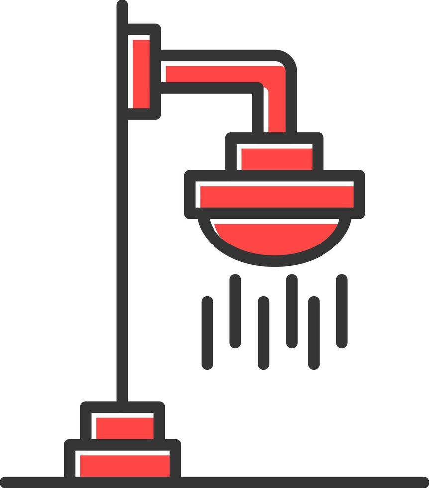 Roof Shower Creative Icon Design vector