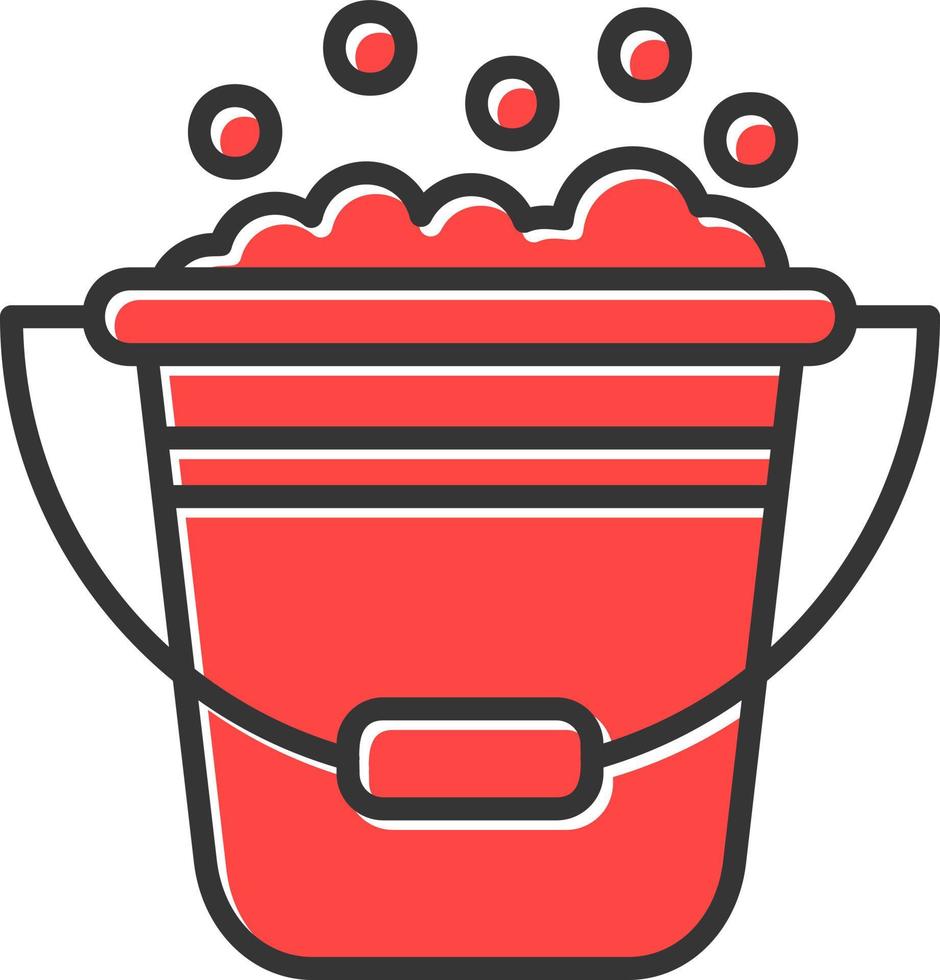Bucket Creative Icon Design vector
