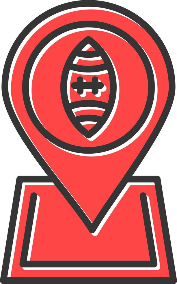 Football Location Creative Icon Design vector