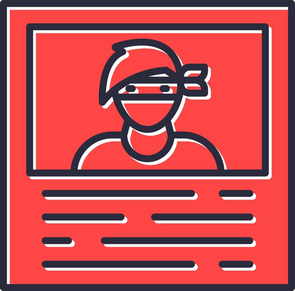 Wanted Creative Icon Design vector
