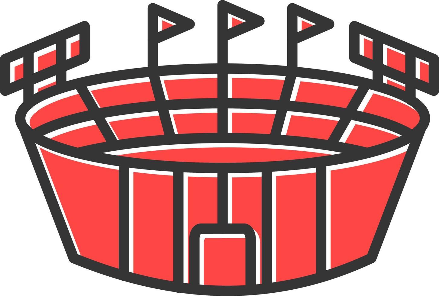 Stadium Creative Icon Design vector