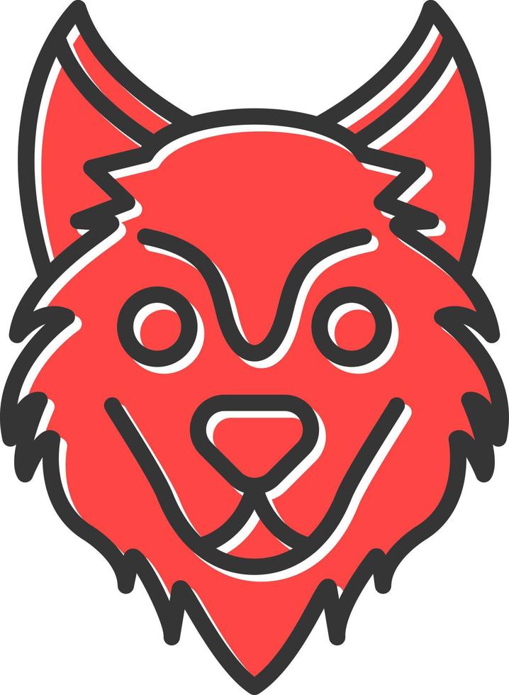 Wolf Creative Icon Design vector