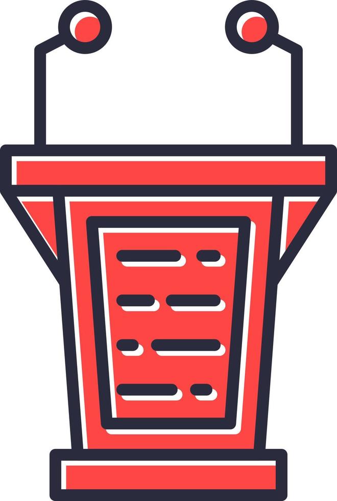 Lectern Creative Icon Design vector