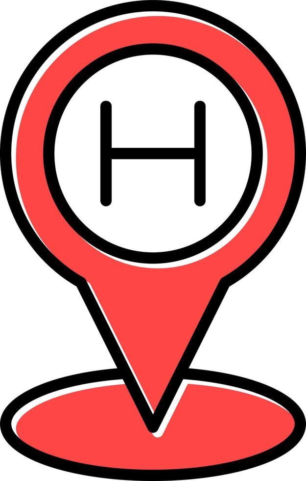 Helipad Creative Icon Design vector