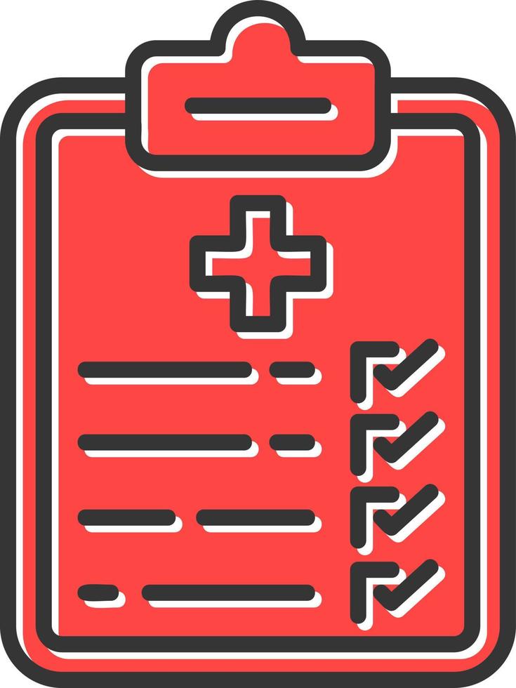 Medical Result Creative Icon Design vector